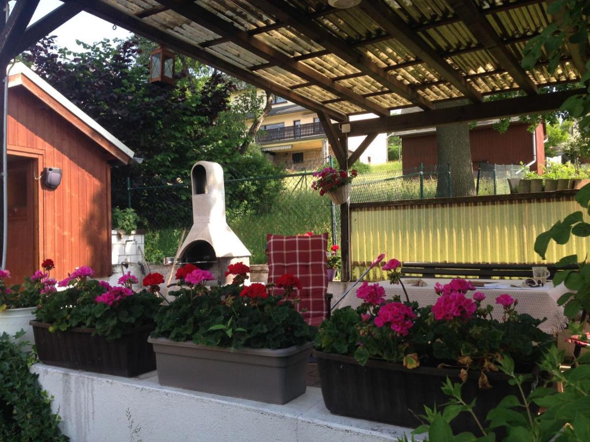 Am Balkon Des Erzgebirges Appartement Bernsbach Buitenkant foto